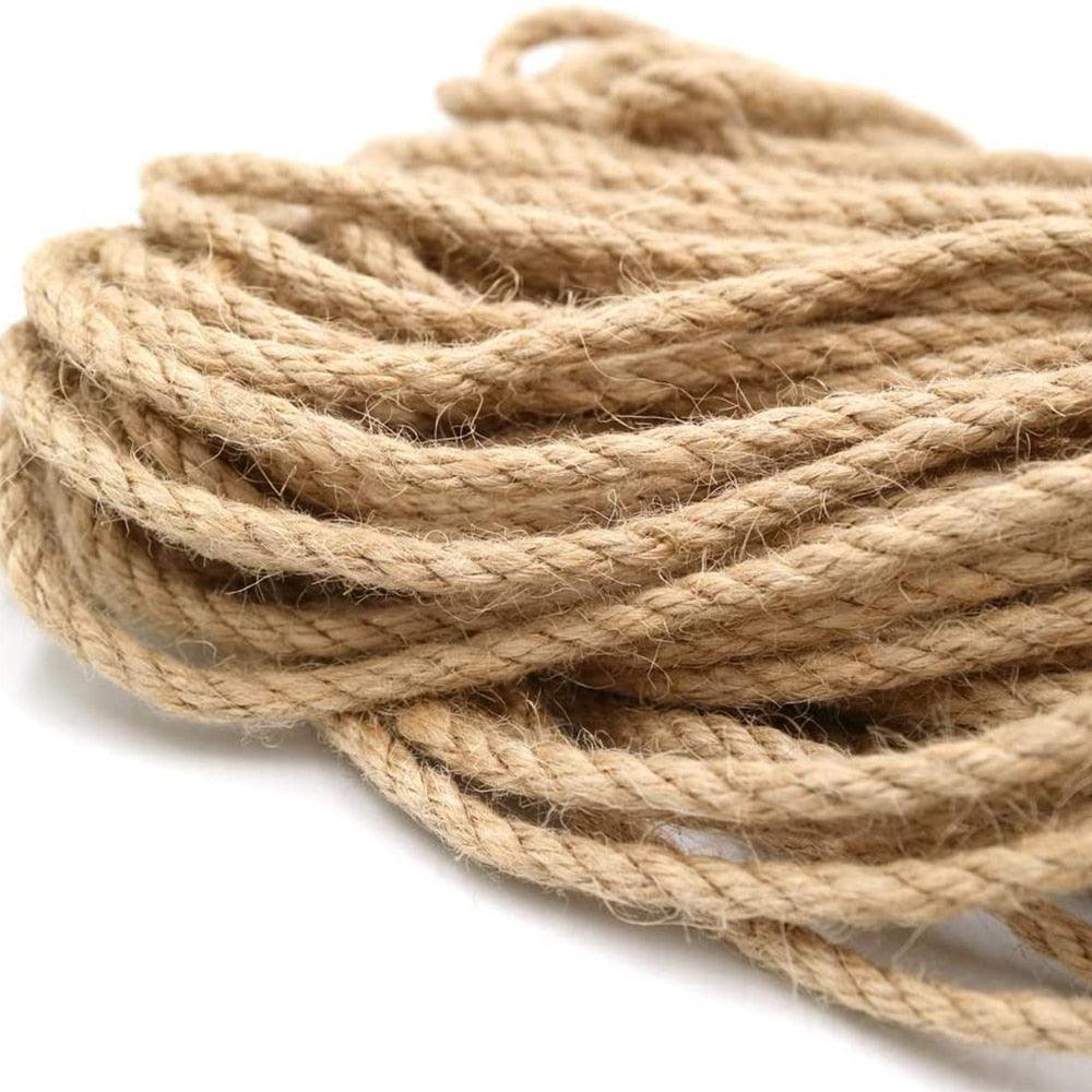 NUOLUX Twine Jute Burlap Gift String Cord Rope Hemp Wrapping Heavy Ribbon  Packing Garden Duty Rope Decorating Crafts Wired 