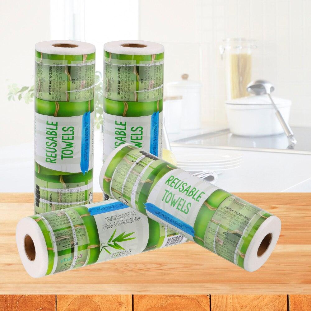 Bamboo Paper Towels Reusable Paper Towels Washable Roll Towel Zero