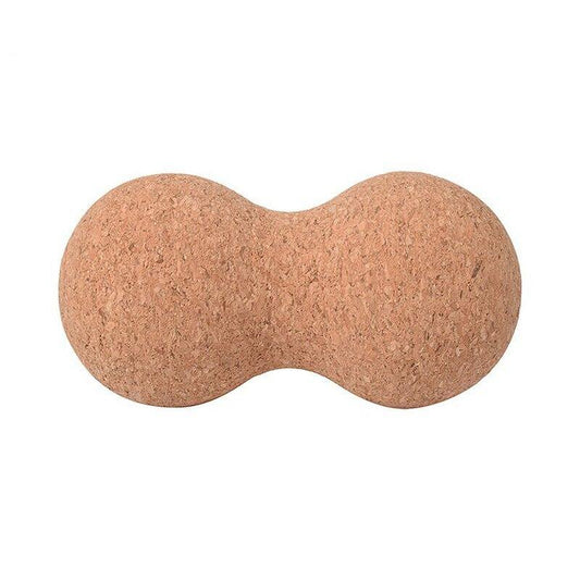 Natural Cork Peanut-Shaped Double Balls Yoga Brick Equipment