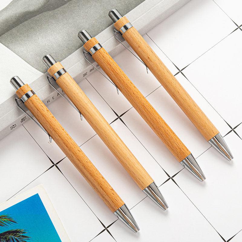 1PC Ballpoint Pen Sets Bamboo Wood Writing Instrument For workplace Color  Ink Ballpoint Pen Student School office Supplies