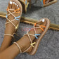 Woven Hemp Rope Sandals - Multi-color Beach Shoes