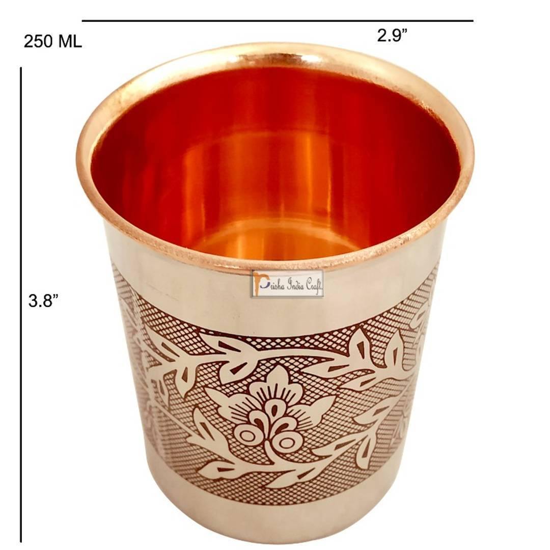 Set of 3 Copper Drinking Cups Tumblers - Earth Thanks - Set of 3 Copper Drinking Cups Tumblers - natural, vegan, eco-friendly, organic, sustainable, anti-microbial, antibacterial, antimicrobial, bottle, coffee, copper, dinner, dinnerware, drink, drinking cup, drinking glass, drinking tumbler, health, home, house, kitchen, kitchen ware, liquid, lunch, metal, milk, non toxic, portable, recyclable, recycle, recycle friendly, reusable, sterile, tableware, tea, tumbler, vegan friendly, water, water bottle