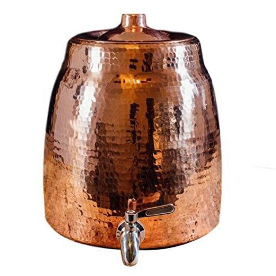 Pure Copper Water Tank for Water Storage - Earth Thanks - Pure Copper Water Tank for Water Storage - natural, vegan, eco-friendly, organic, sustainable, anti-microbial, antibacterial, antimicrobial, copper, dinnerware, health, home, house, kitchen, liquid, metal, non toxic, recyclable, recycle, recycle friendly, reusable, sterile, tableware, tank, vegan friendly, water, water bottle, water tank