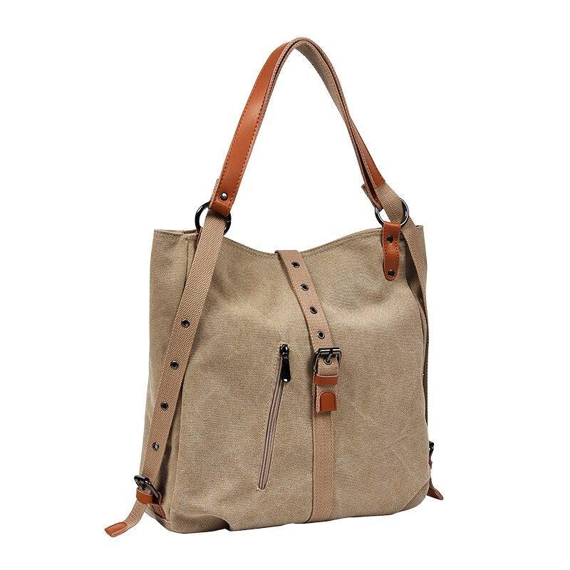 Hemp Canvas Women Handbag - Earth Thanks - Hemp Canvas Women Handbag - natural, vegan, eco-friendly, organic, sustainable, accessories, apparel, bag, big, canvas, design, fashion, female, handbag, hemp, large, portable, reusable, shoulder bag, soft, travel, travel bag, wheat straw, woman