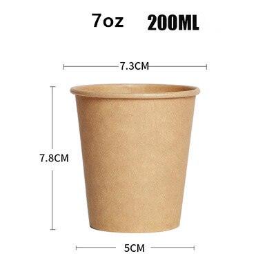 Paper Cups for Coffee, Milk, and Hot Drinking - 100 Pcs/Pack Disposabl –  Earth Thanks