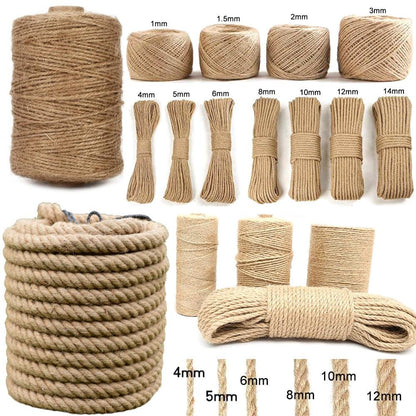 Buy Natural Jute Rope Twine 4 mm Thick HERE