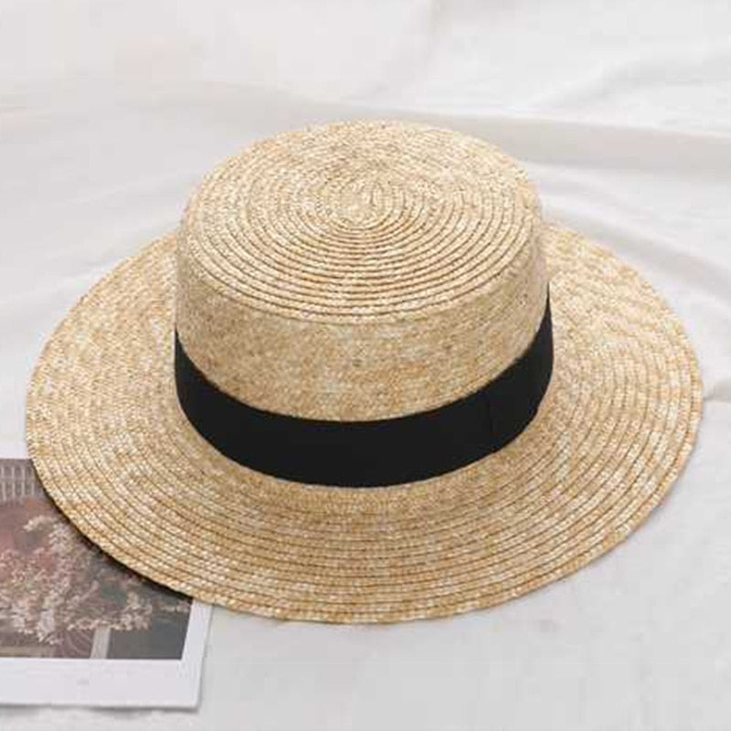 Cappello di paglia a tesa larga ecologico per donna e uomo