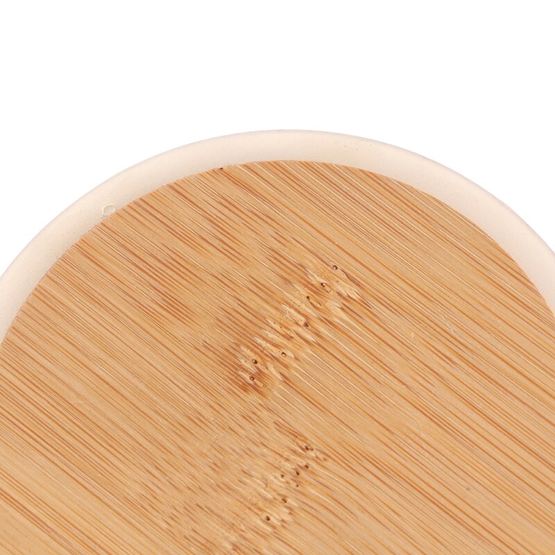 Reusable Bamboo Mason Jar Caps with Non-Leakage Silicone Seals