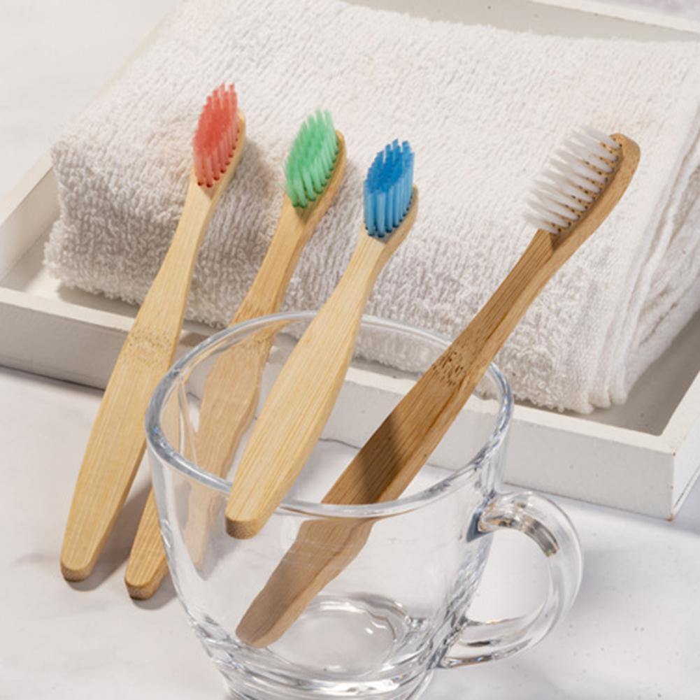 Children Bamboo Toothbrush Biodegradable Pack of 50 - Earth Thanks - Children Bamboo Toothbrush Biodegradable Pack of 50 - natural, vegan, eco-friendly, organic, sustainable, brush, color, paintbrush, tableware, tool, toothbrush, wood, wooden, wooden spoon