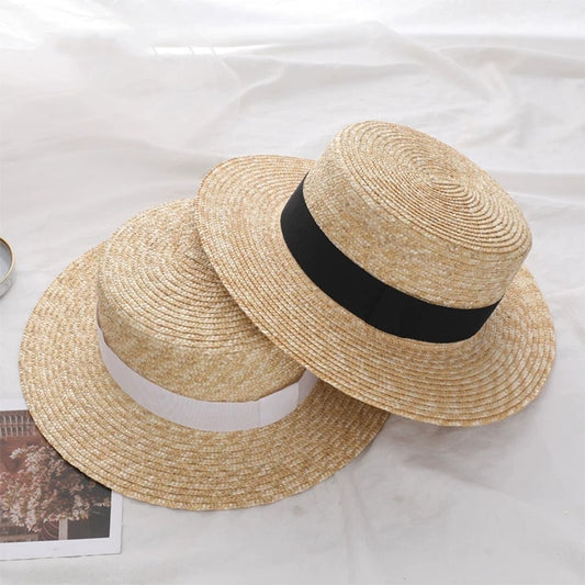 Cappello di paglia a tesa larga ecologico per donna e uomo