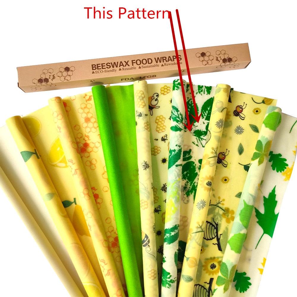 Reusable Beeswax Food Storage Wrapping Paper - Sustainable, Organic Snacks, Cheese, Food Wrapping Paper - Beeswax Food Wraps - Fresh-Keeping Paper For Bread - The Ultimate Eco-Friendly Food Storage Solution 100cm*33cm