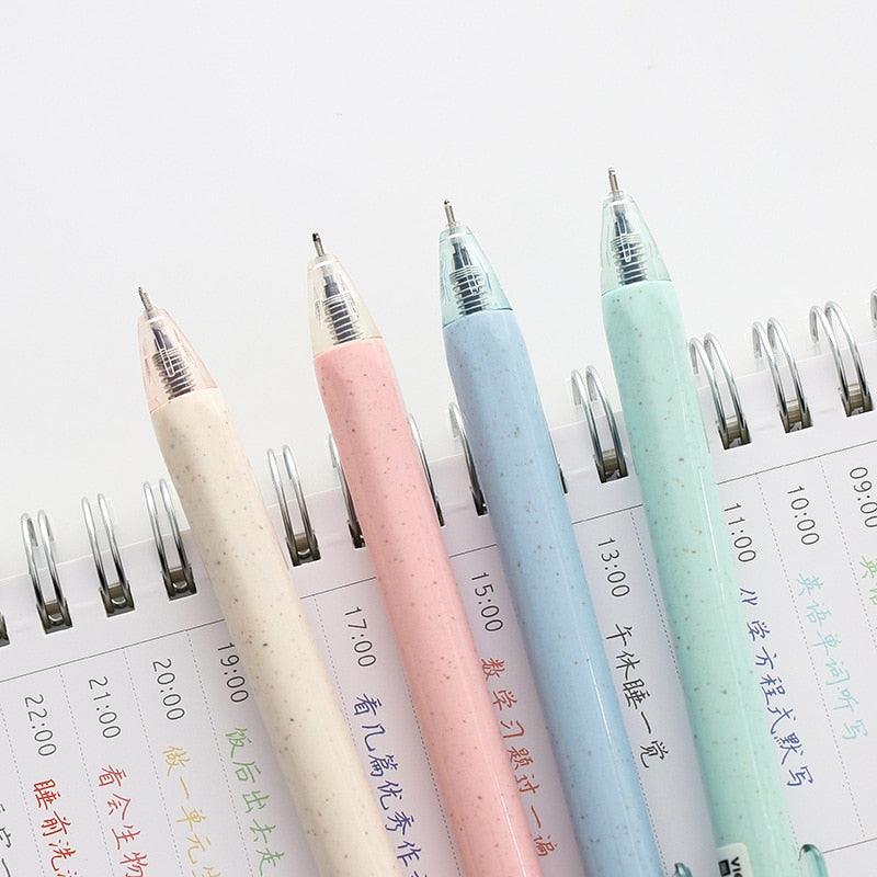 Wheat Straw Gel Pen - 0.5 mm - 4pcs - The Ultimate Sustainable and Durable Writing Tool - Earth Thanks - Wheat Straw Gel Pen - 0.5 mm - 4pcs - The Ultimate Sustainable and Durable Writing Tool - natural, vegan, eco-friendly, organic, sustainable, 0.5 mm, 4pcs, environmentally-friendly, gel ink, gel pen, guilt-free, organic, smooth, strong, stylish, sustainable, sustainably-grown, wheat straw