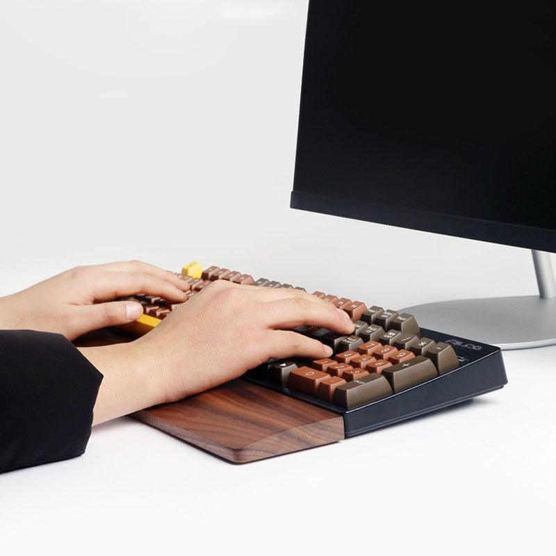 Wooden Keyboard Wrist Rest For Mechanical Keyboard - Earth Thanks - Wooden Keyboard Wrist Rest For Mechanical Keyboard - natural, vegan, eco-friendly, organic, sustainable, biodegradable, computer, computer accessories, computer holder, natural, non-toxic, office, office supplies, plastic-free, school & office, wood, wooden