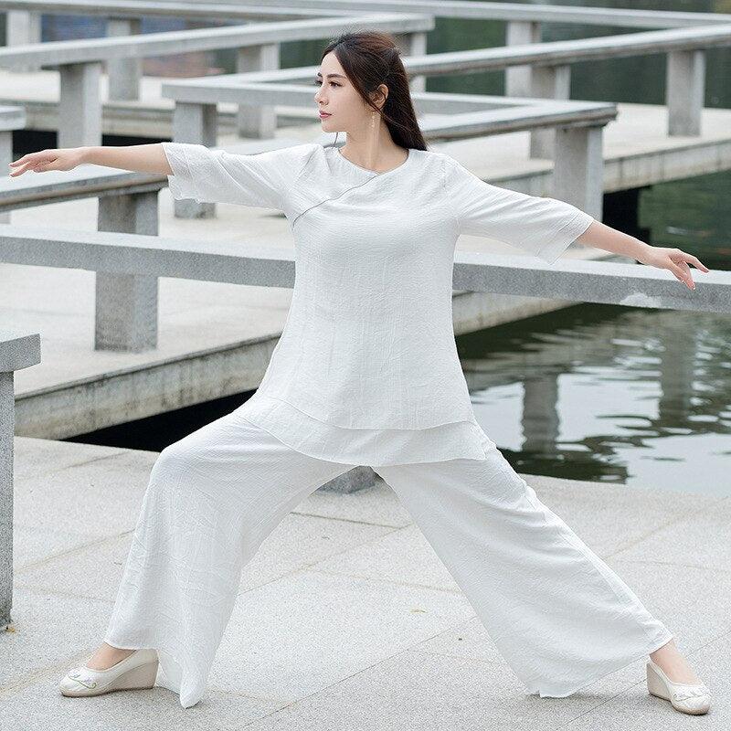 Eco-Friendly Yoga Clothes for Women - Cotton and Linen Blend – Earth Thanks