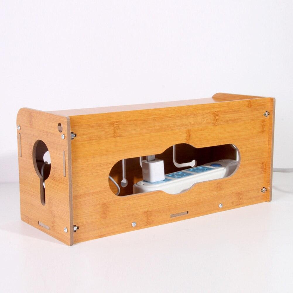 Wire Storage Cable Management Wooden Box Charging Organizing Wire Socket - Earth Thanks - Wire Storage Cable Management Wooden Box Charging Organizing Wire Socket - natural, vegan, eco-friendly, organic, sustainable, biodegradable, cable, cable box, cable management, natural, non-toxic, office, office supplies, organizer, plastic-free, school & office, usb, wood, wooden