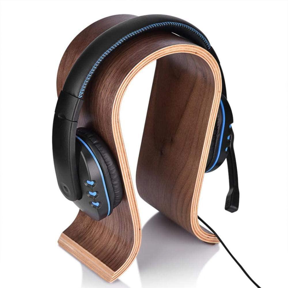 Universal U Shaped Wooden Headphones Stand Holder for Sony