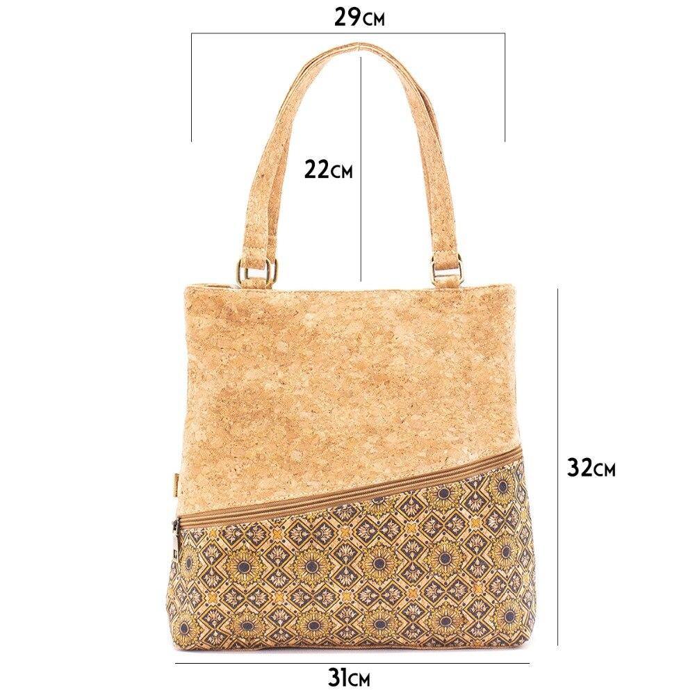 Natural Cork Tote Handbag - Earth Thanks - Natural Cork Tote Handbag - natural, vegan, eco-friendly, organic, sustainable, accessories, bag, city wear, compostable, container, cork, cotton, disposable, dispose, eco shoppers, fashion, handbag, non toxic, nylon, outdoor, plastic free, portable, purse, recyclable, recycle friendly, rucksack, shopper, shoulder bag, smart bag, soft, sterile, street wear, travel, travel bag, traveling bag, vegan friendly, vintage, wardrobe, woman, women, women care, wood, wooden