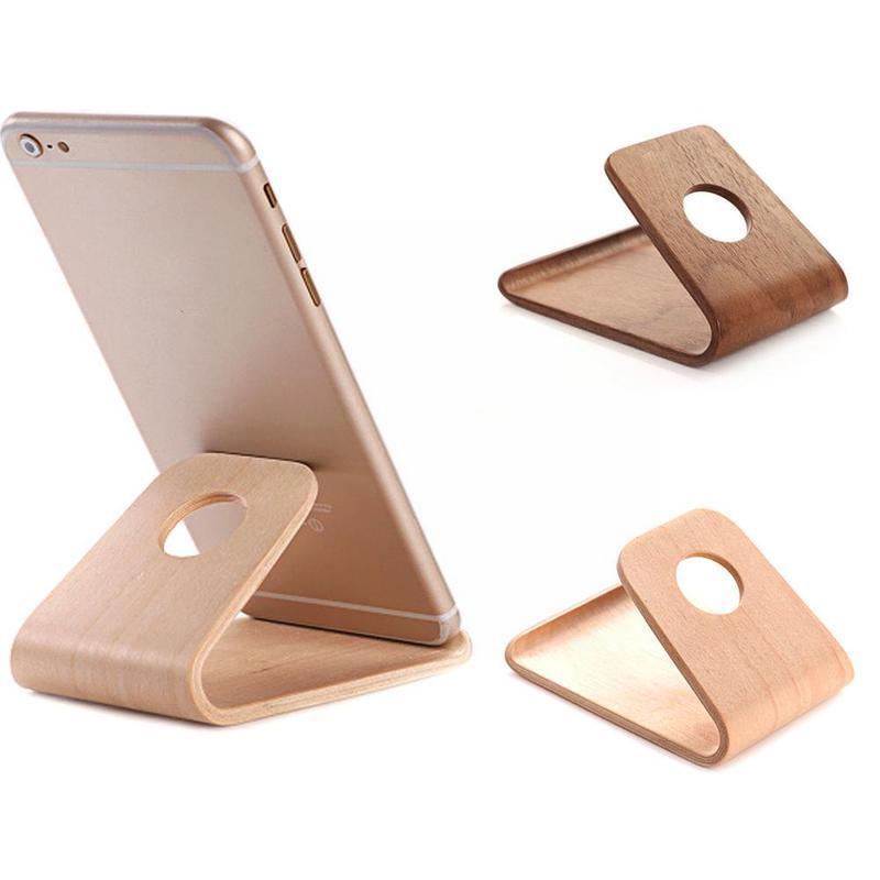 Universal Wooden Bracket Phone and Tablet Portable Phone Bamboo Wood Stand Holder - Earth Thanks - Universal Wooden Bracket Phone and Tablet Portable Phone Bamboo Wood Stand Holder - natural, vegan, eco-friendly, organic, sustainable, apple accessories, bamboo, biodegradable, electronic, fashionable, iPhone, iPhone accessories, mobile phone, natural, non-toxic, office, phone, phone accessories, plastic-free, tech, technology, trendy, vegan, wood, wooden