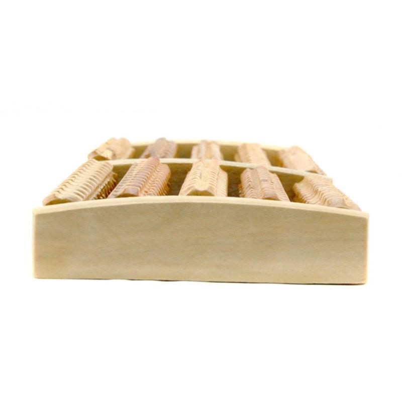 3 5 Row Wooden Foot Roller Wood Care Massage Reflexology Relax Relief Massager Spa Gift Anti Cellulite Foot Massager Care Tool - Earth Thanks - 3 5 Row Wooden Foot Roller Wood Care Massage Reflexology Relax Relief Massager Spa Gift Anti Cellulite Foot Massager Care Tool - natural, vegan, eco-friendly, organic, sustainable, biodegradable, natural, non-toxic, plastic-free, wood, wooden
