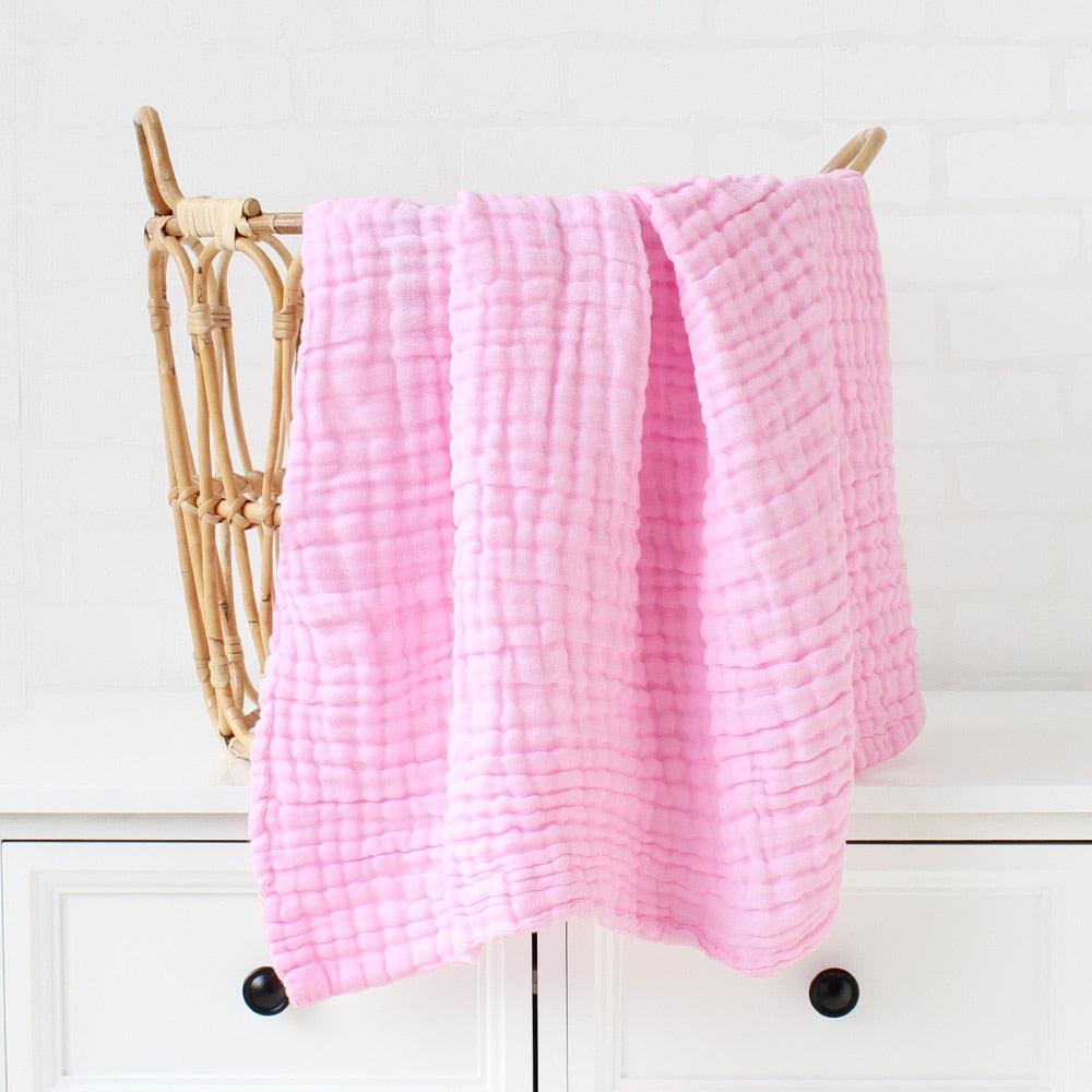 Bamboo Cotton Baby Receiving Blanket - The Ultimate Sustainable and Soft Infant 6 Layers Blanket