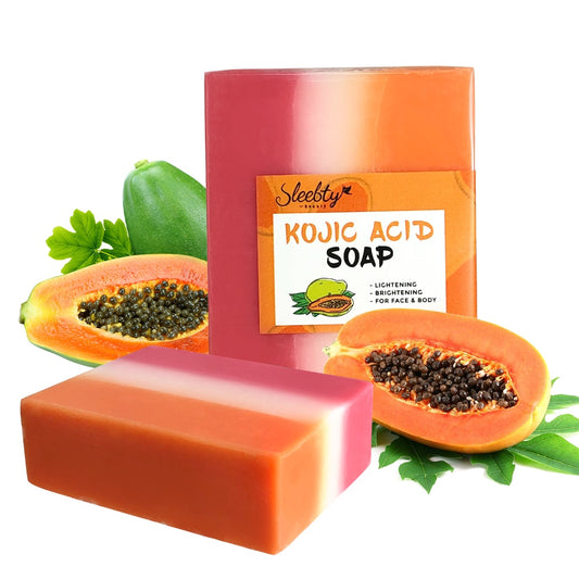 Sapone all'acido cogico al glutatione di papaya per schiarire la pelle in modo naturale 