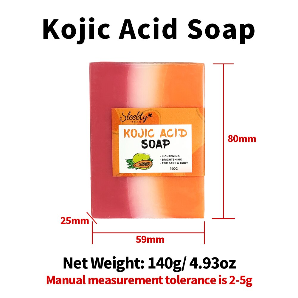 Papaya Glutathione Kojic Acid Soap for Natural Skin Lightening