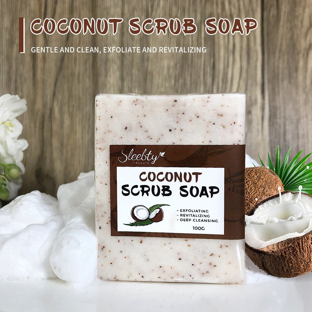 Coconut Scrub Soap - Organic Natural Handmade Cleansing Bar