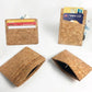 Natural Cork Wallet - Men's and Women's Fashion ID Business Card Holder and Mini Money Bag