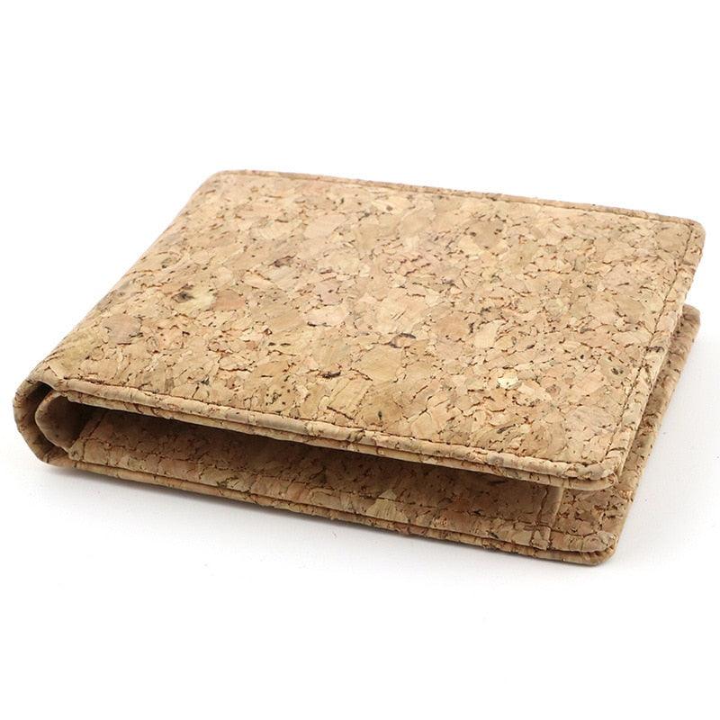 Natural Cork Coin Wallet - Men's and Women's Fashion ID Business Card Holder and Mini Money Bag