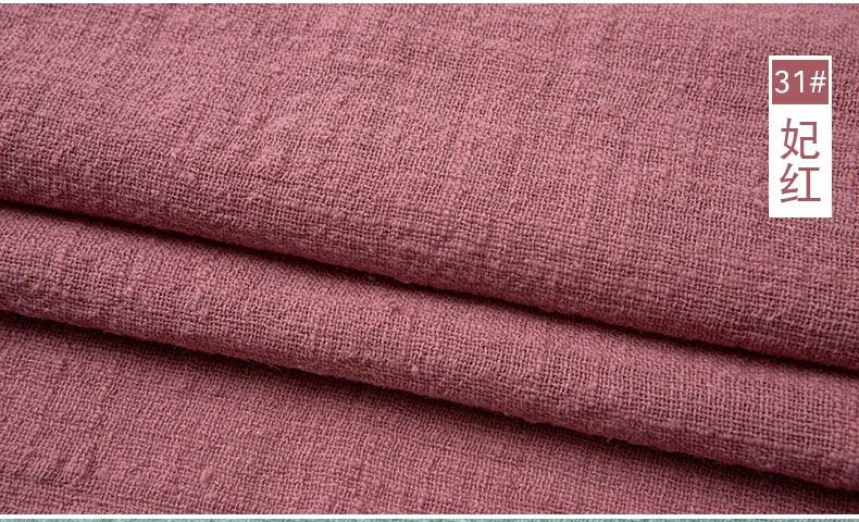 Organic Soft Linen and Cotton Fabric - Solid Color for Sewing - The Ultimate Sustainable Material