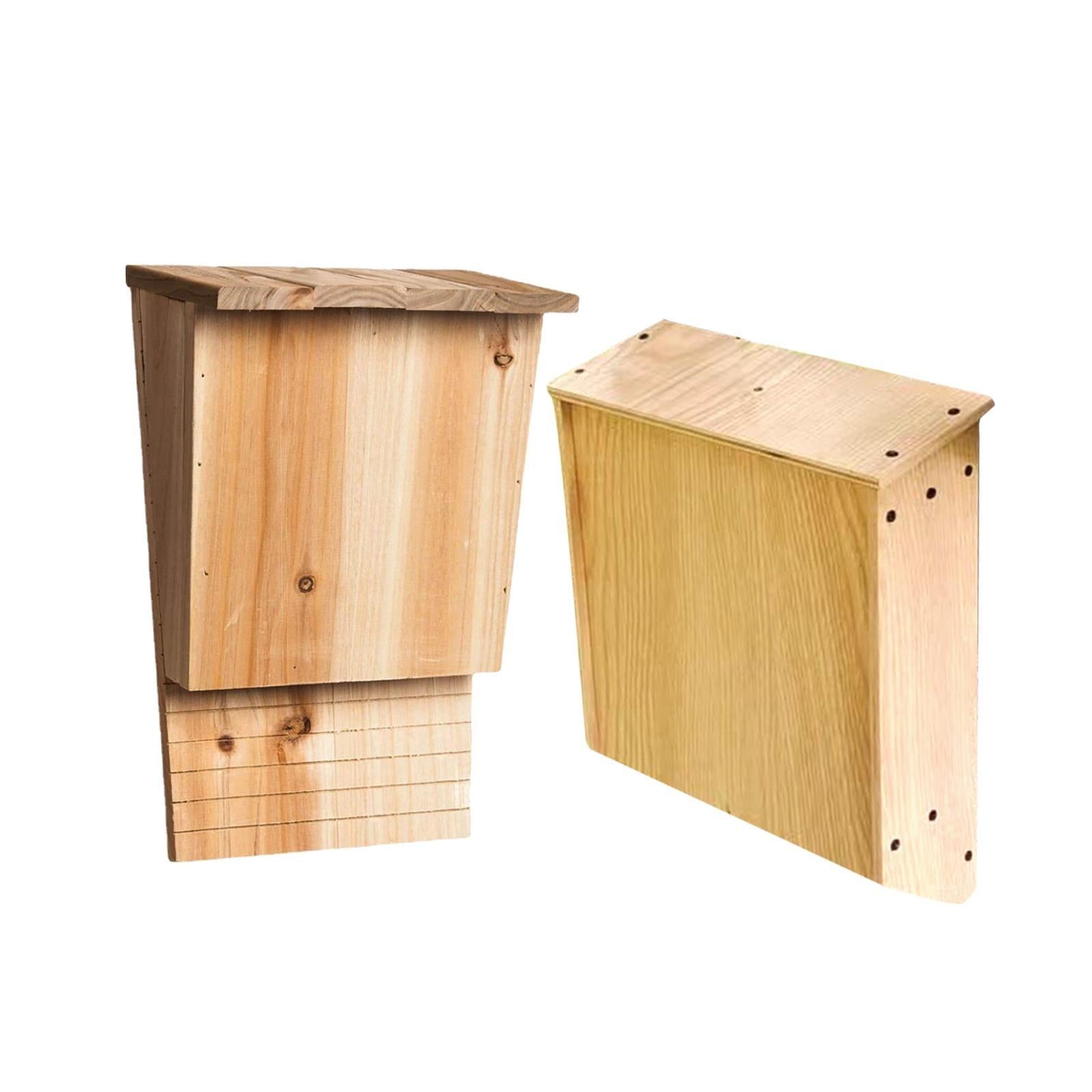 Large Weatherproof Wood Bat House Shelter - Easy to Install Outdoors - Earth Thanks - Large Weatherproof Wood Bat House Shelter - Easy to Install Outdoors - natural, vegan, eco-friendly, organic, sustainable, bat house, beneficial, biodegradable, box, conservation, cozy, durable, easy to install, garden, home, large, natural, nature, non-toxic, outdoor, plant, plant-based, plastic-free, roost, safe, seeds, shelter, vegan, weatherproof, wood, wooden