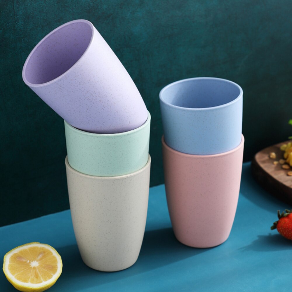Eco-Friendly Wheat Straw Drinking Cups for Children and Adults