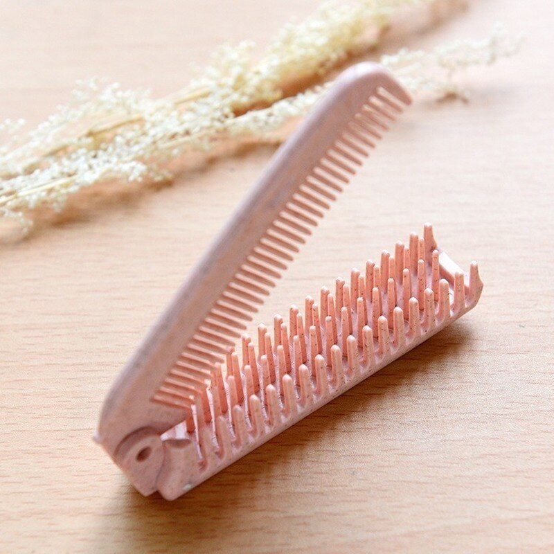 Pettine per spazzola per capelli in paglia di grano antistatico portatile - Strumento per lo styling da viaggio