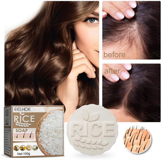 Sapone fatto a mano con shampoo al riso naturale - Delicato e nutriente per tutti i tipi di capelli