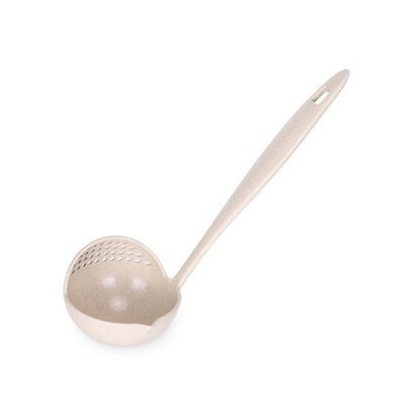 2-in-1 Wheat Straw Soup Spoon & Colander