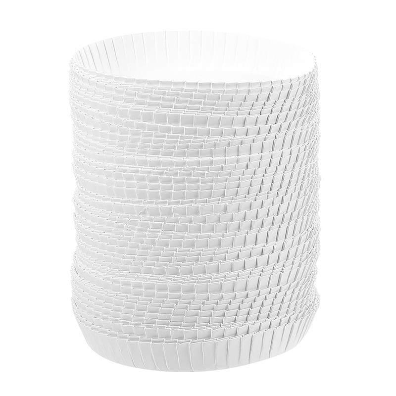 Biodegradable Bamboo Paper Cup Lids - 100 Pcs, 60mm 65mm 70mm 75mm 80mm 85mm 90mm