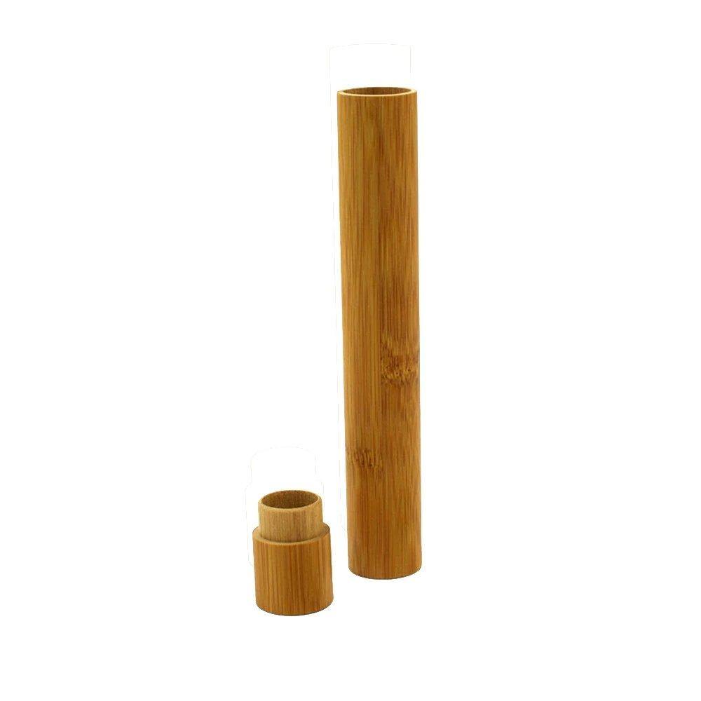 Bamboo Antibacterial Tube For Toothbrush - Earth Thanks - Bamboo Antibacterial Tube For Toothbrush - anti-microbial, antibacterial, antimicrobial, bamboo, bathroom, beauty, body care, box, camping, cleaning, compostable, container, food, handmade, health, home, house, makeup, non toxic, office, outdoor, picnic, plant trees, recyclable, recycle, recycle friendly, restroom, reusable, school, self-care, stationery, sterile, sticks, teeth, toilet, tools, toothbrush, travel, vegan friendly, wood, wooden