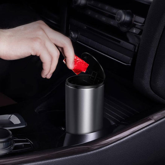 Car Trash Can - Earth Thanks - Car Trash Can - natural, vegan, eco-friendly, organic, sustainable, auto, automobile, black, business, car, control, device, drive, driver, equipment, gearshift, holding, inside, mechanical device, mechanism, technology, transport, transportation, vehicle