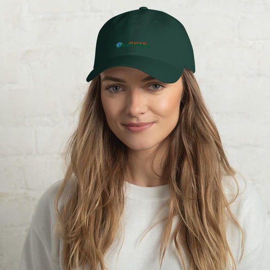 Earth Thanks Baseball Hat - Earth Thanks - Earth Thanks Baseball Hat - natural, vegan, eco-friendly, organic, sustainable, attractive, bathing cap, cap, clothing, cute, happy, hardhat, hat, headdress, industry, male, man, worker