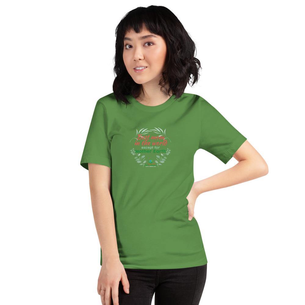 Best mom in the world! Short-Sleeve Woman T-Shirt - Earth Thanks - Best mom in the world! Short-Sleeve Woman T-Shirt - natural, vegan, eco-friendly, organic, sustainable, apparel, city wear, clothes, cotton, fashion, garment, mother, non toxic, organic, organic cotton, recyclable, recycle, recycle friendly, reusable, soft, unisex, vegan friendly, wardrobe, woman, women, women care