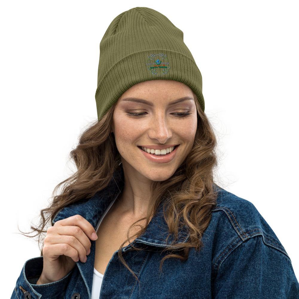 Say no to plastic - Organic ribbed beanie - Earth Thanks - Say no to plastic - Organic ribbed beanie - accessories, cotton, cotton fiber, hat, non toxic, organic cotton, outdoor, portable, recyclable, recycle friendly, reusable, unisex