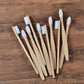 Natural Bamboo Antibacterial Toothbrushes Set of 12 pieces - Earth Thanks