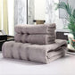 Bamboo Bathroom Towel Set - Earth Thanks - Bamboo Bathroom Towel Set - natural, vegan, eco-friendly, organic, sustainable, apartment, comfort, comfortable, contemporary, decor, design, domestic, elegance, furniture, home, house, indoor, indoors, inside, interior, lifestyle, living room, luxury, modern, relax, relaxation, rest, room, studio couch, style