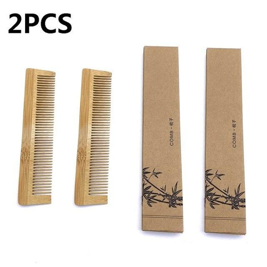 Natural Bamboo Hair Care Comb - Earth Thanks - Natural Bamboo Hair Care Comb - natural, vegan, eco-friendly, organic, sustainable, accessories, bamboo, bathroom, beauty, beauty care, biodegradable, comb, hair, hair care, health & beauty, natural, natural hair care, non-toxic, plastic-free, vegan