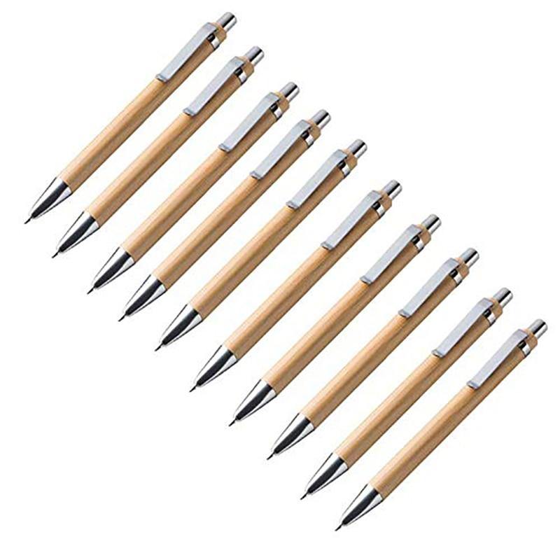 Bamboo Wood Ballpoint Pen Set of 60 Pieces - Earth Thanks - Bamboo Wood Ballpoint Pen Set of 60 Pieces - natural, vegan, eco-friendly, organic, sustainable, art, artist, close, color, colorful, crayon, creativity, design, draw, drawing, education, equipment, group, instrument, object, objects, office, pen, pencil, pencils, rainbow, row, school, set, sharp, stylus, tool, tools, wood, wooden, work, yellow