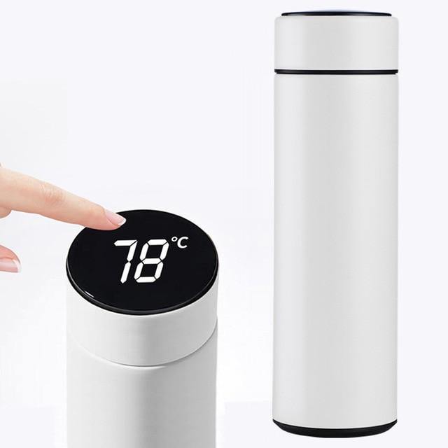 Stainless Steel Smart Water Bottle with LCD Temperature Display