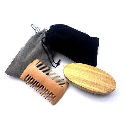 Natural Bamboo Beard Comb Set - Earth Thanks - Natural Bamboo Beard Comb Set - natural, vegan, eco-friendly, organic, sustainable, artisan, artisanal, bamboo, beard, beard care, biodegradable, custom, custom-made, customizable, customization, diy, do it yourself, eco-friendly, for men, handcrafted, handicraft, health & beauty, Ikea, make your own, men, men beauty, men style, natural, natural bamboo, non-toxic, plastic-free, self care, self-made, selfcare, vegan