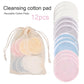 Reusable Natural Cotton Make-Up Pads - Set of 12