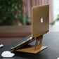 Portable Bamboo Laptop Stand - Earth Thanks - Portable Bamboo Laptop Stand - natural, vegan, eco-friendly, organic, sustainable, accessories, anti-microbial, antibacterial, antimicrobial, bamboo, compostable, computer, computer holder, disposable, electronic, holder, ipad, laptop holder, non tossico, non toxic, office, organization, portable, recyclable, recycle, recycle friendly, reusable, school, stationery, sterile, tablet, tablet stand, vegan friendly, wood, wooden