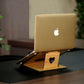 Portable Bamboo Laptop Stand - Earth Thanks - Portable Bamboo Laptop Stand - natural, vegan, eco-friendly, organic, sustainable, accessories, anti-microbial, antibacterial, antimicrobial, bamboo, compostable, computer, computer holder, disposable, electronic, holder, ipad, laptop holder, non tossico, non toxic, office, organization, portable, recyclable, recycle, recycle friendly, reusable, school, stationery, sterile, tablet, tablet stand, vegan friendly, wood, wooden